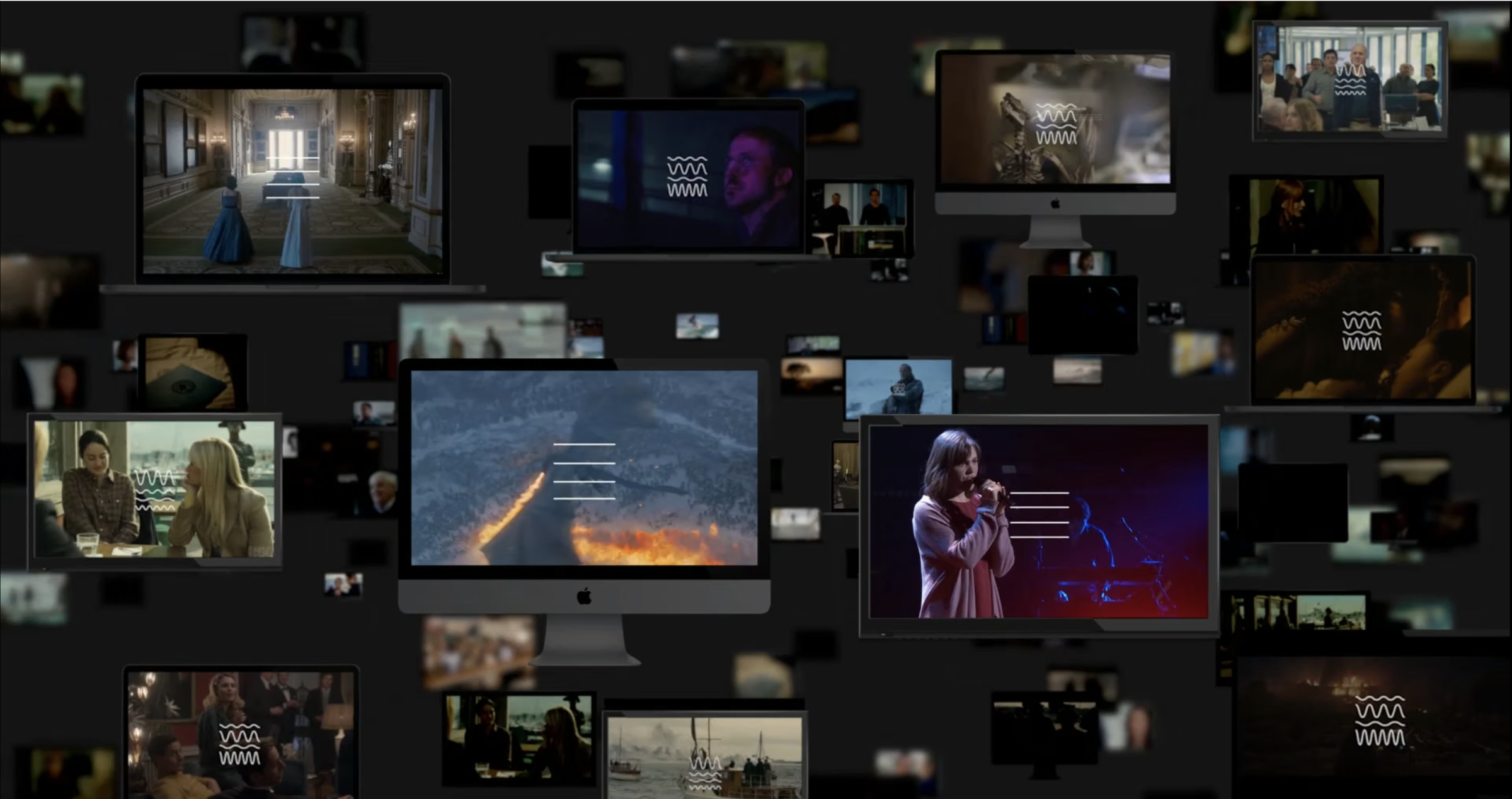 Multi-screen product experience showcase